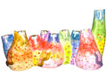 Studio Designworks Joy Cat Design Hand Painted Novelty Menorah Jewish Candle Holder Hanukkah Religio