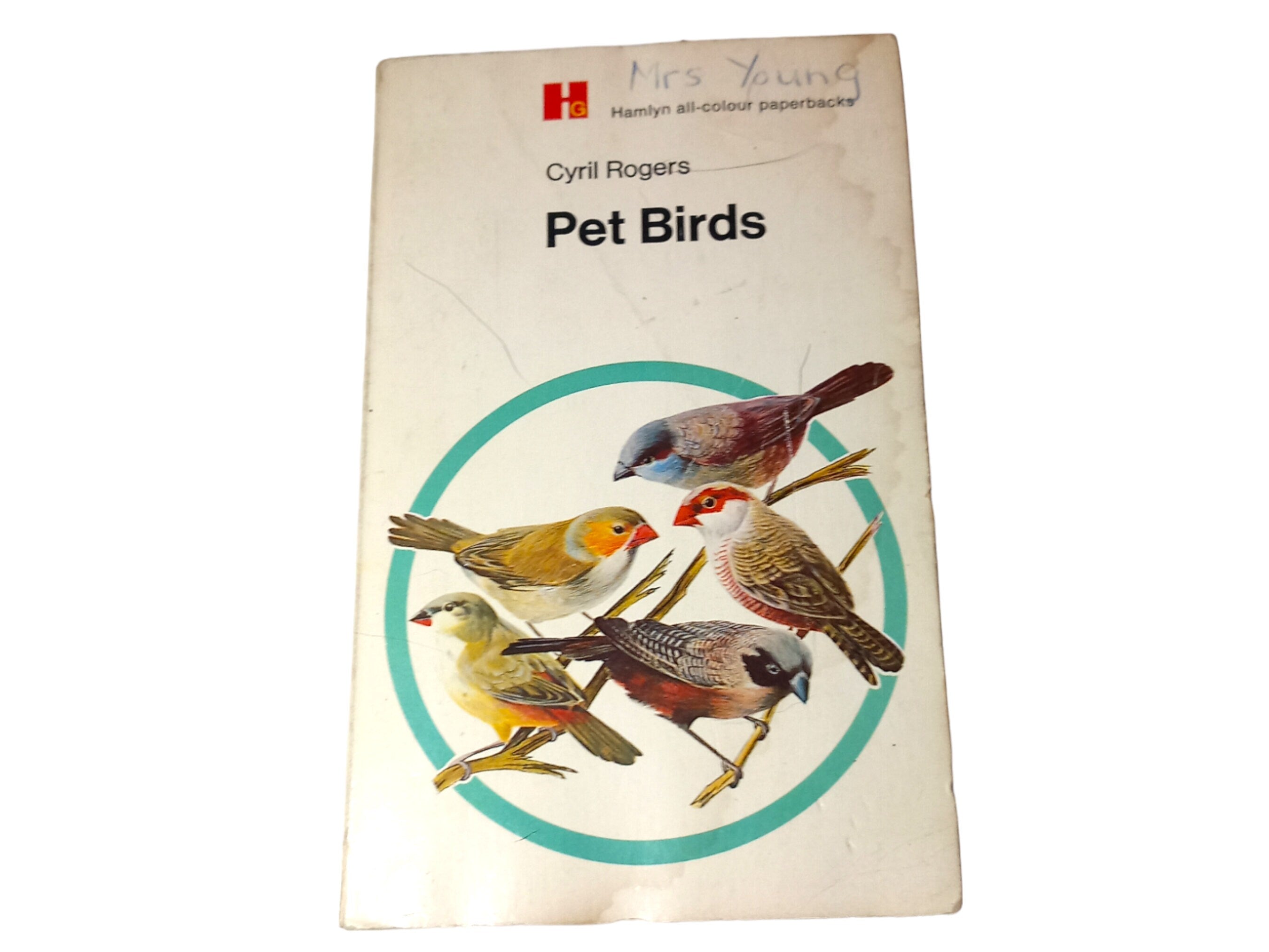 Vintage 1970 Pet Birds Book by Cyril Rogers - Hamlyn All-Colour Paperback