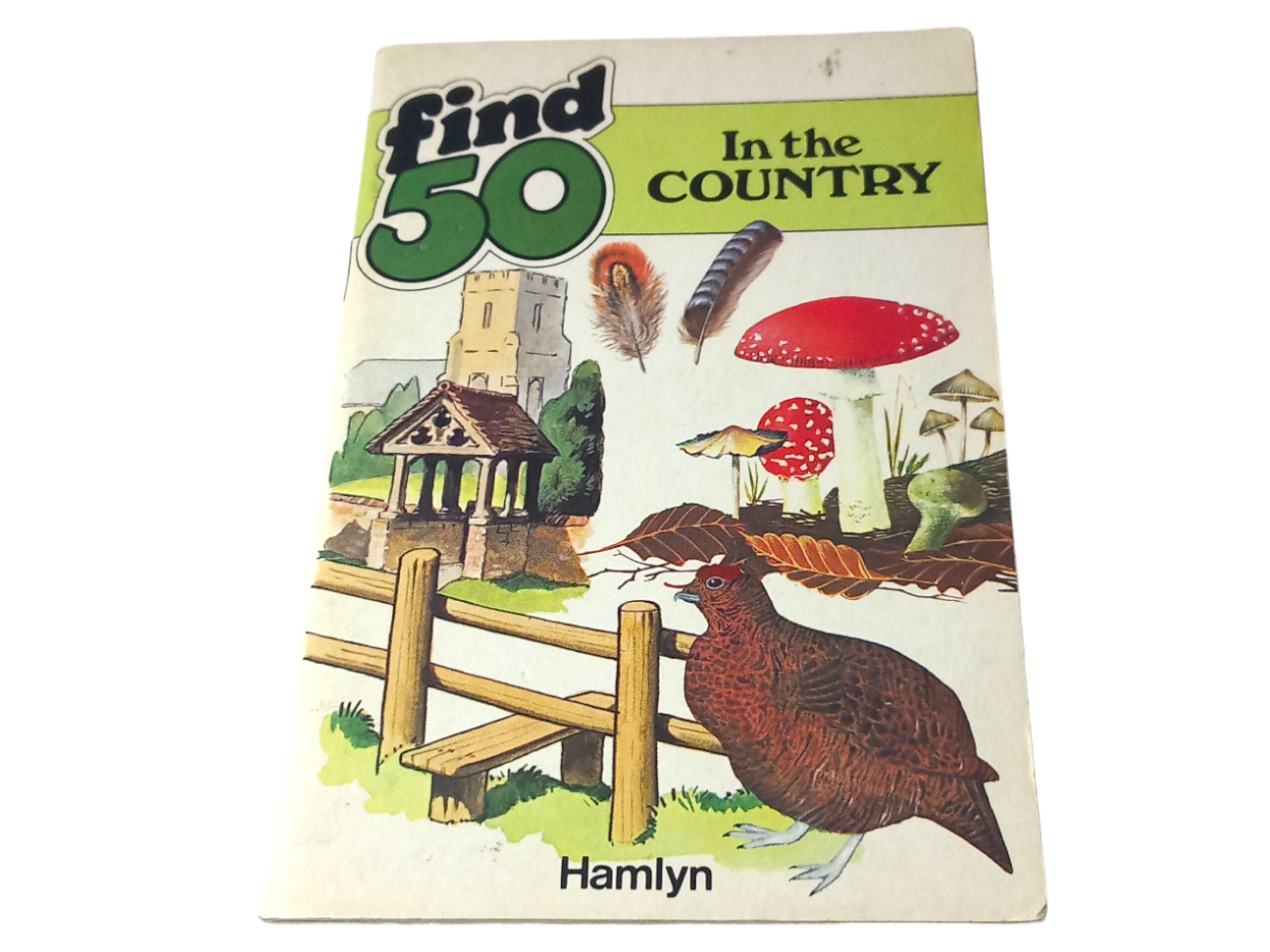 Hamlyn Find 50 In The Country 1984 Paperback Pocket Book Kids Activity Used Good Condition