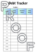Debt Repayment Tracker: Monthly Progress Planner (Digital Download)