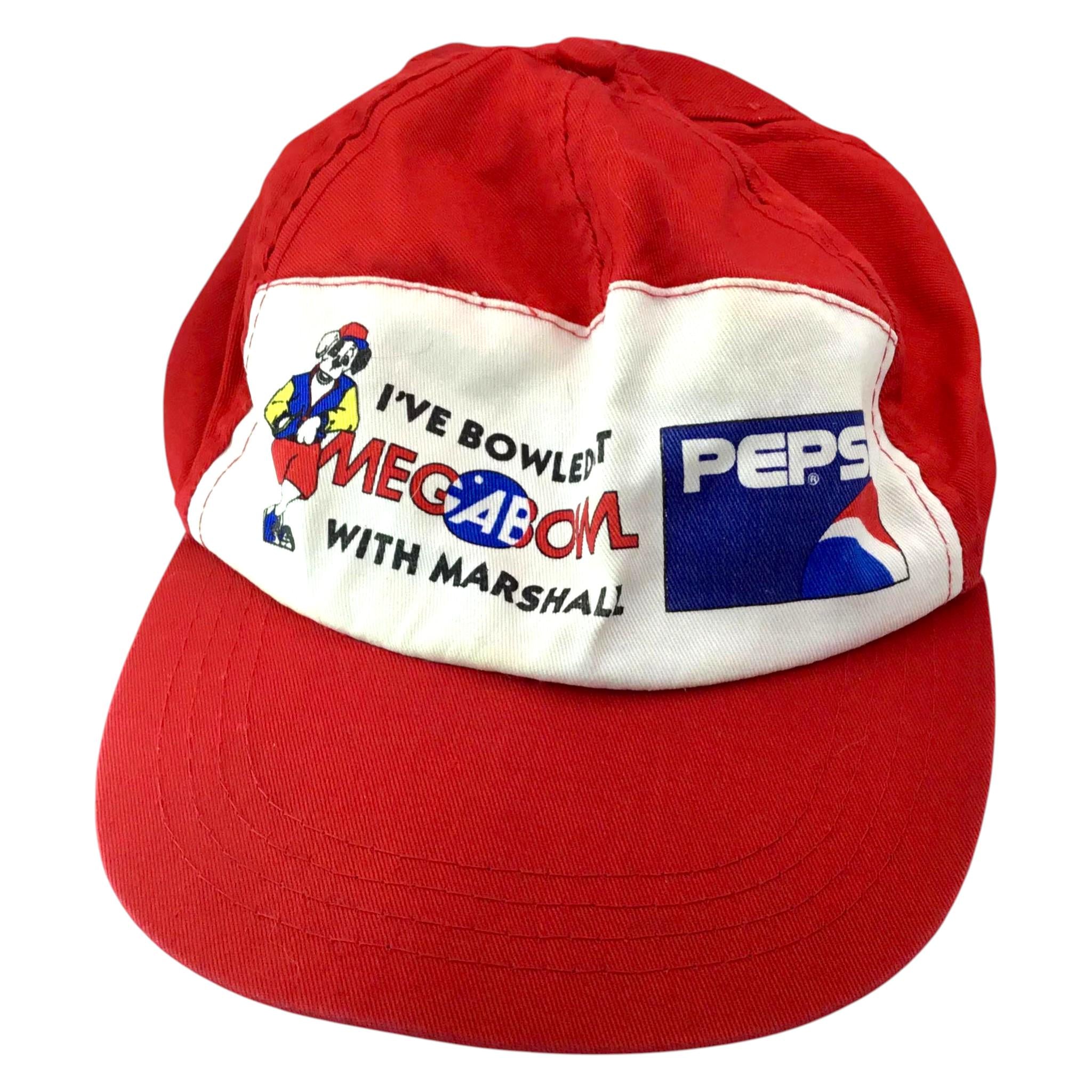 Vintage Red MegaBowl Marshall Pepsi 1990s Baseball Cap