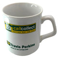 Vintage Travis Perkins Advertising White Mug: OSMA Marshalls, TAMS England