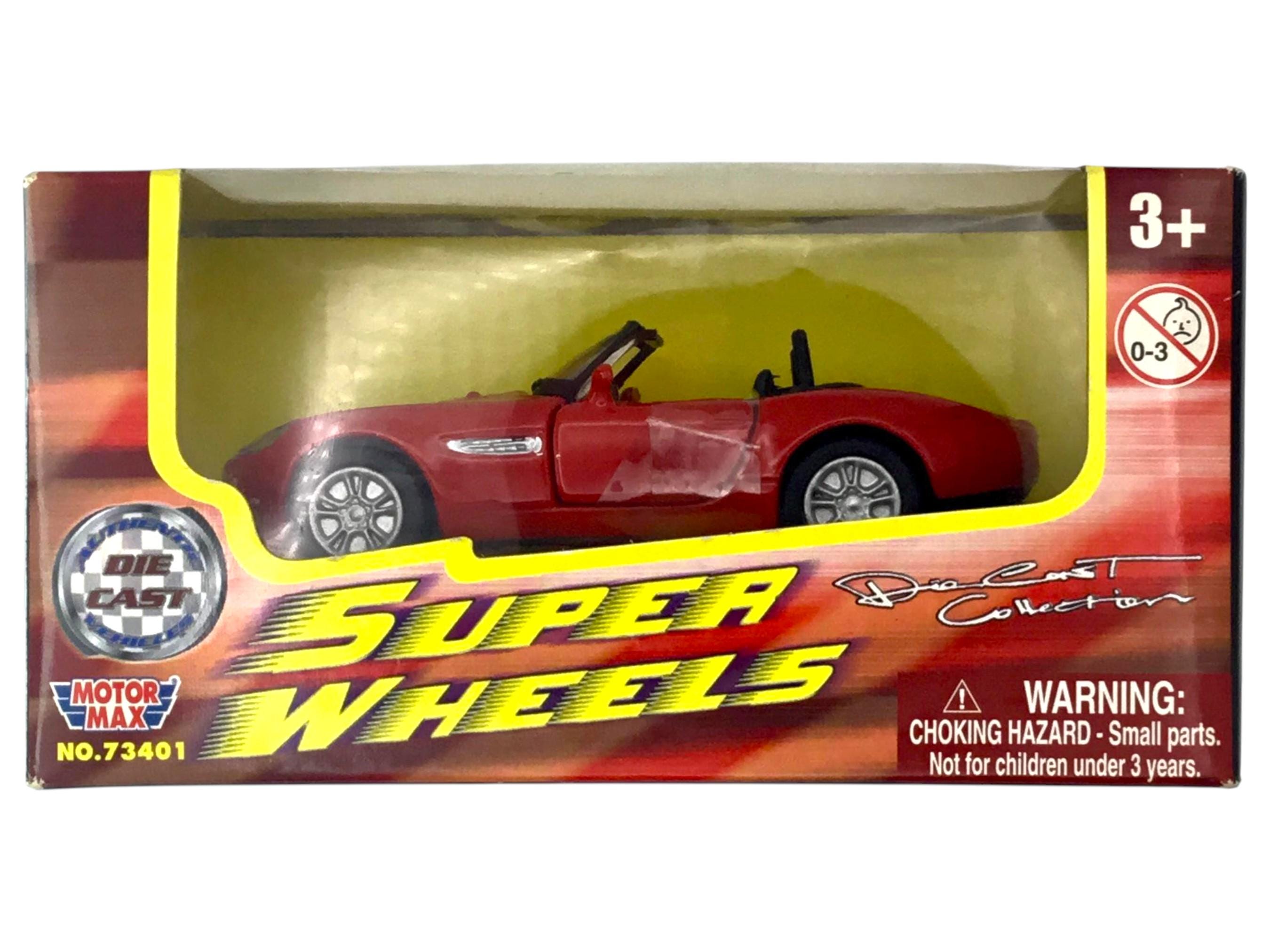 BMW Z8 Diecast Red Convertible Toy Car: MotorMax 2003 Vintage Collectible