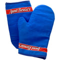 Aunt Bessie’s Branded Blue Pair of Oven Gloves Collectible Advertising Advertisement Marketing