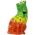 Studio DesignWorks Floppy Dog Ceramic Magnetic Fridge Pen Holder Green Orange