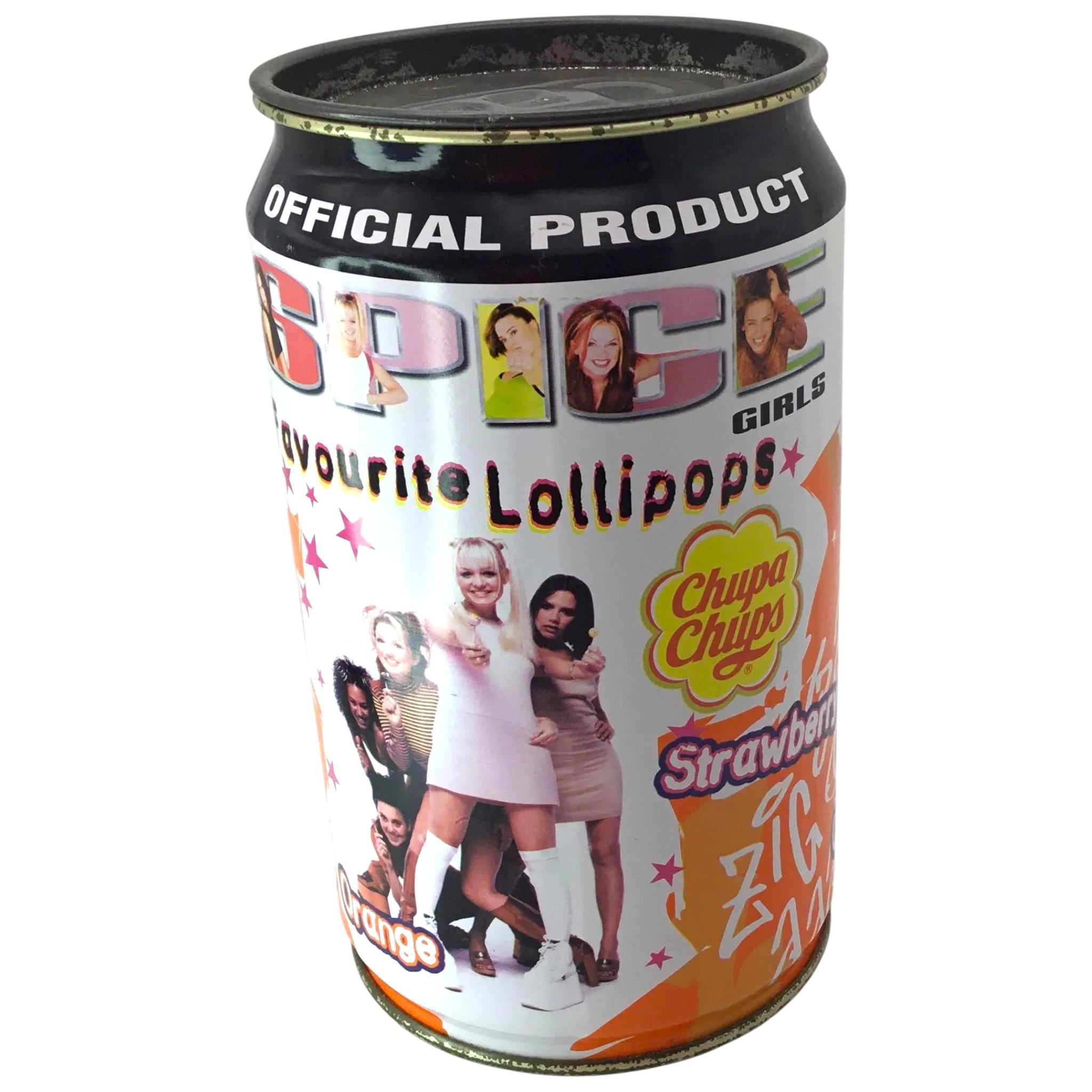 Spice Girls Chupa Chups Tin: 1997 Pop Music Memorabilia