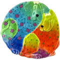 Studio DesignWorks Floppy Dog Decorative Plate 23cm Novelty Blue Green Yellow Red