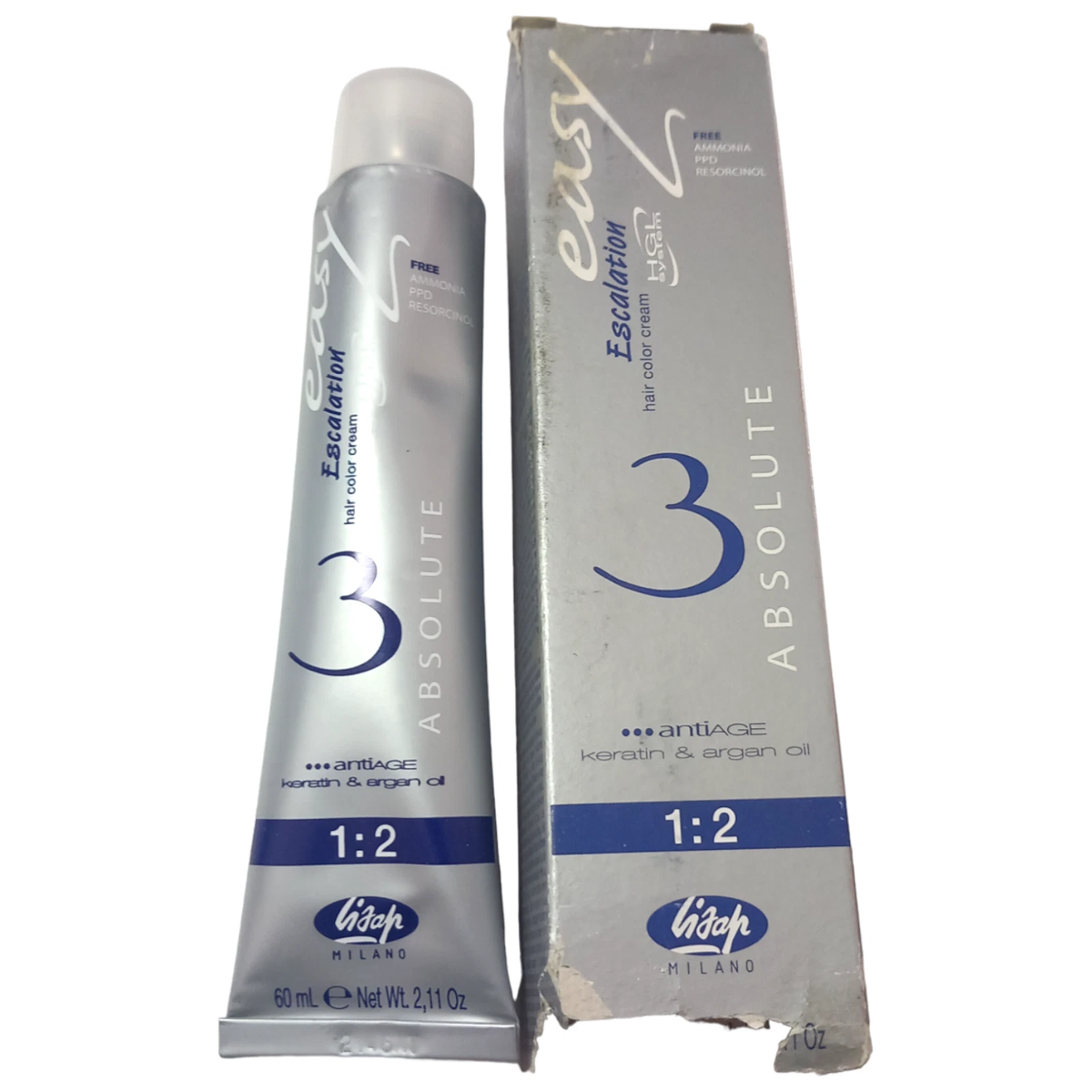 Lisap Absolute3 Anti-Age Colour Cream Hair Dye - 60ml - 00-80 - Intense Violet