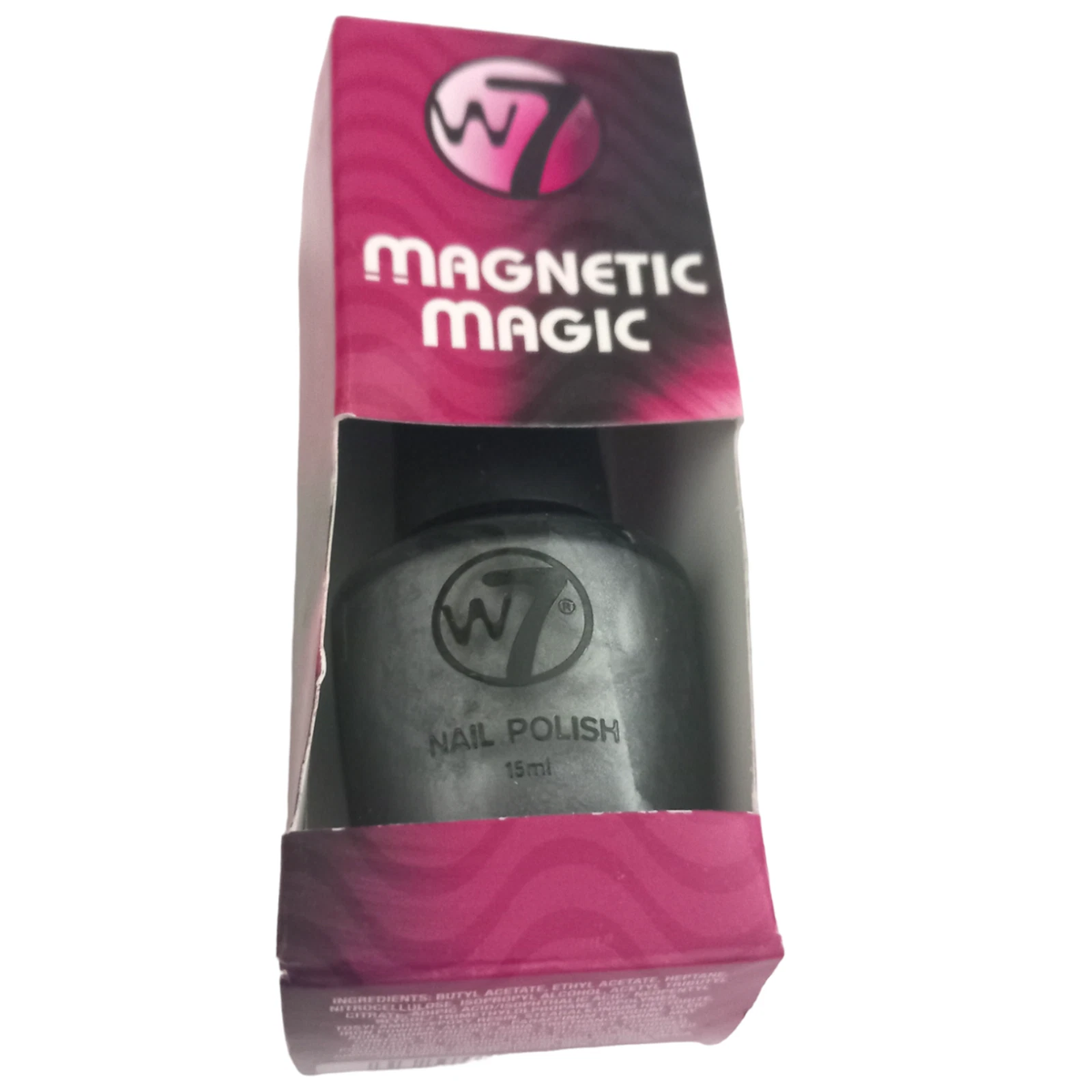 W7 Magnetic Magic Nail Polish - Silver - 15ml