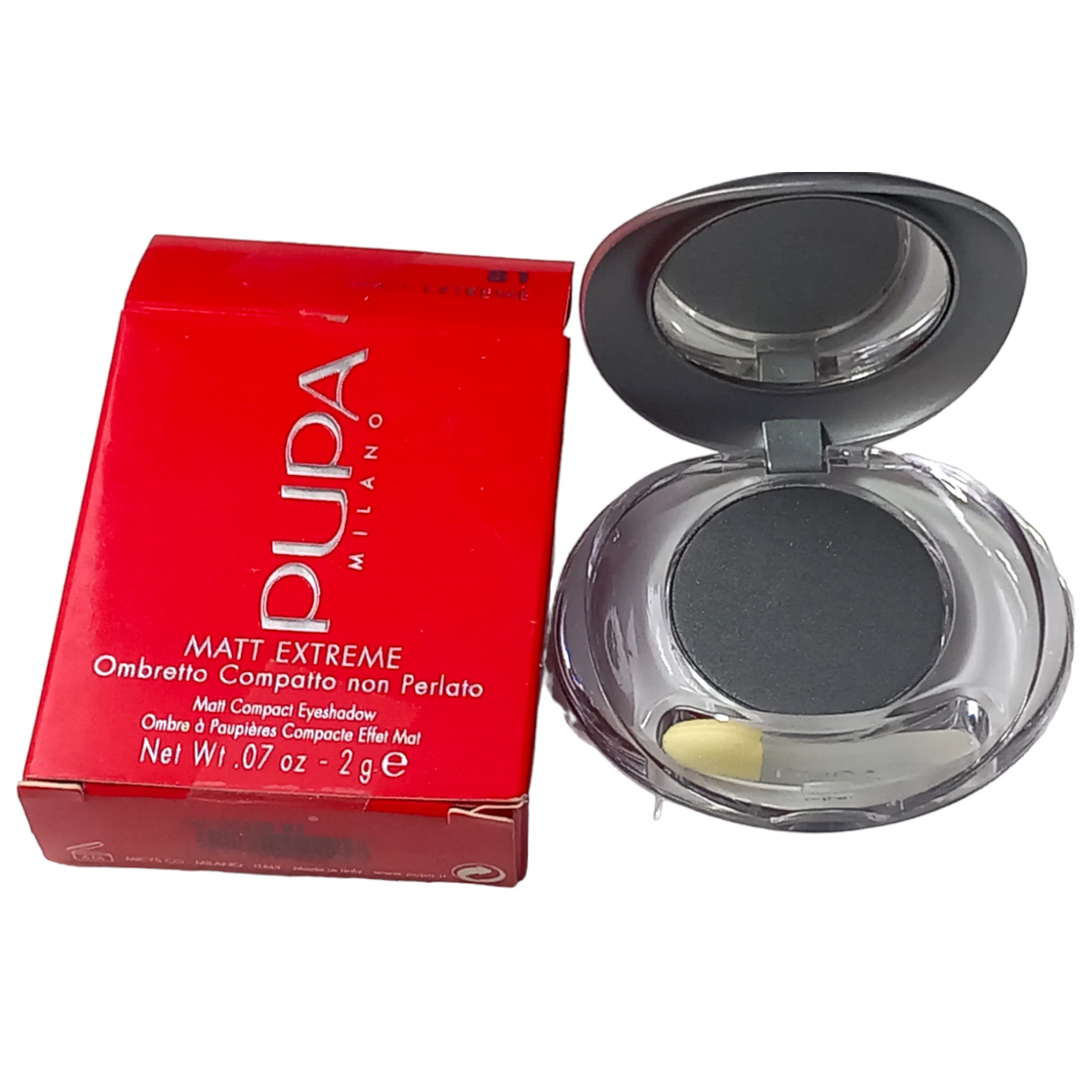 Pupa Matt Extreme Eyeshadow - 81 Grey - 2g - Boxed