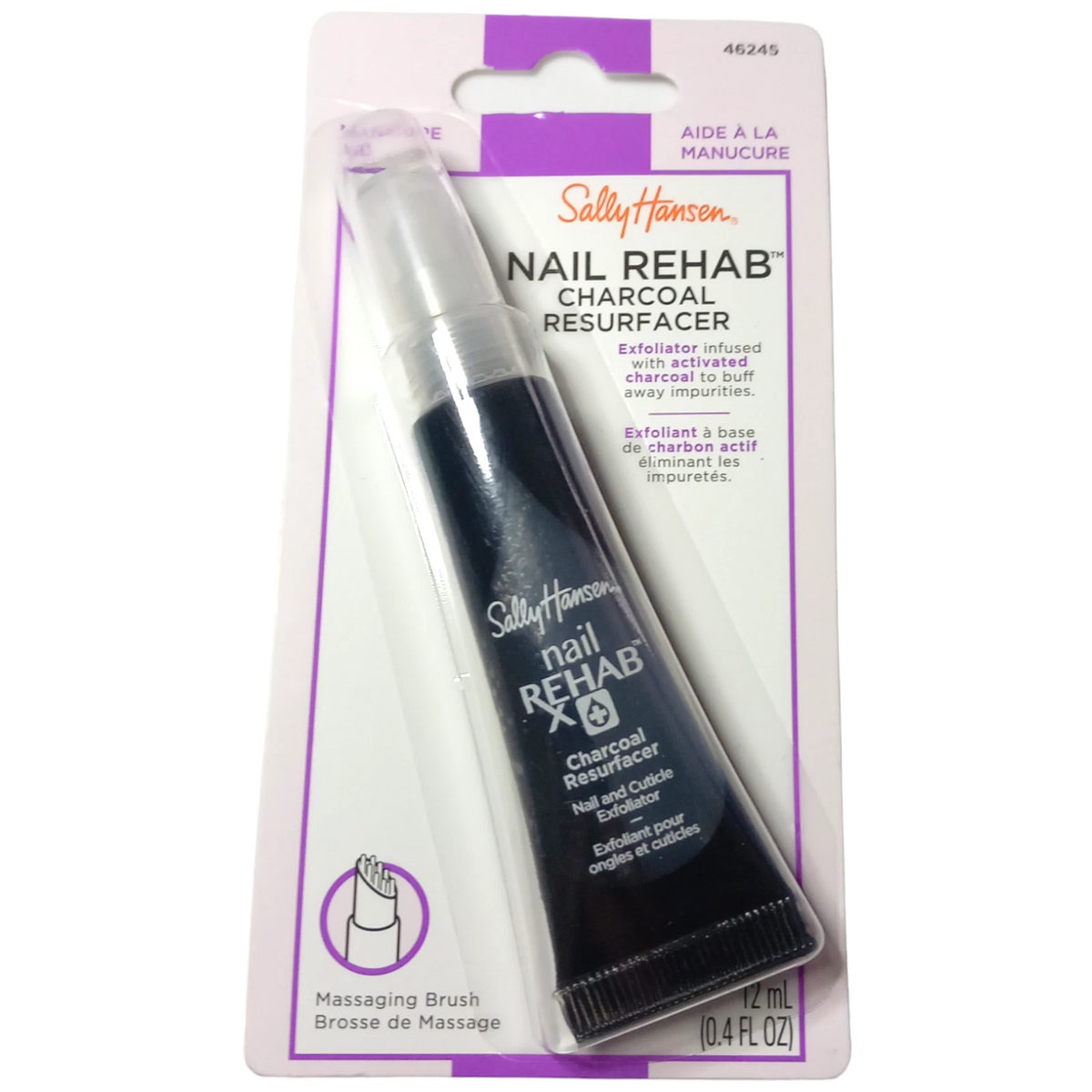Sally Hansen Nail Rehab Charcoal Resurfacer - 12ml