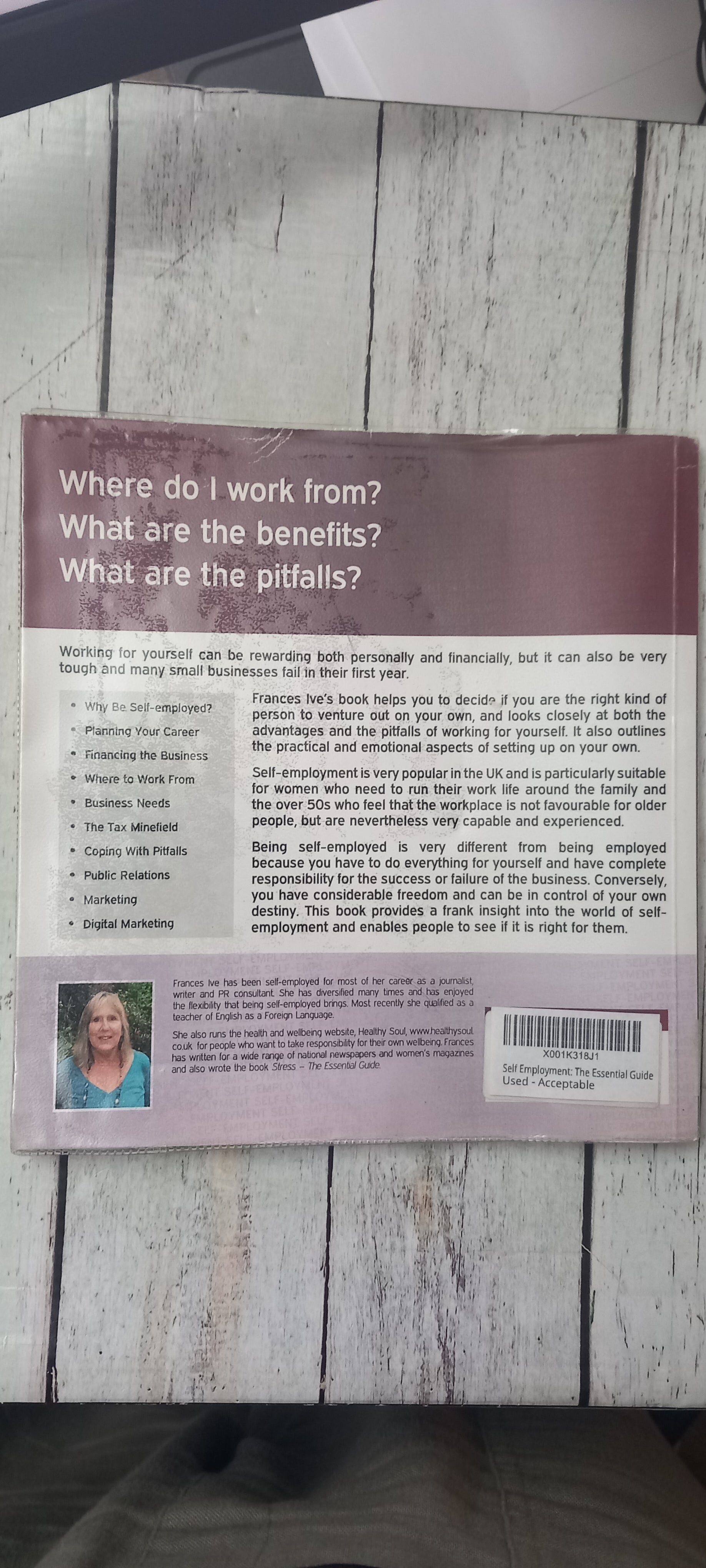 Self-Employment The Essential Guide by Frances Ive Paperback Book Used Acceptable