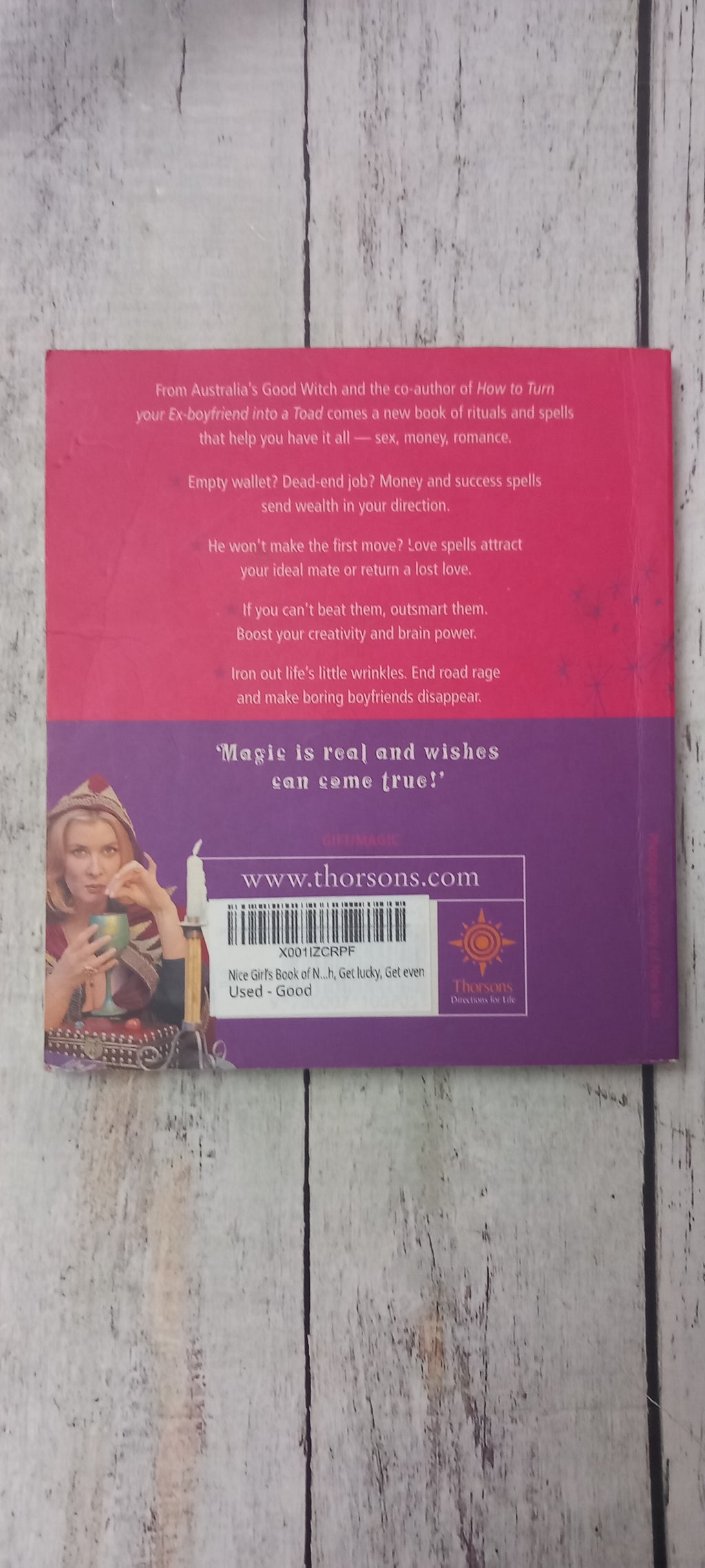 Nice Girl's Book of Naughty Spells by Deborah Gray Paperback Book Used Good Condition