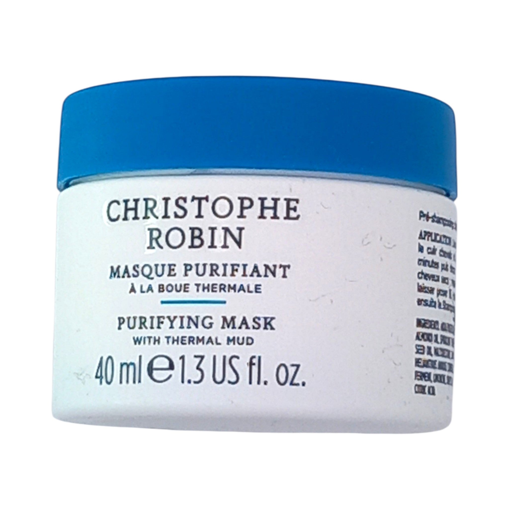 Christophe Robin Purifying Mask 40ml Travel Size Thermal Mud Hair Detox Skin