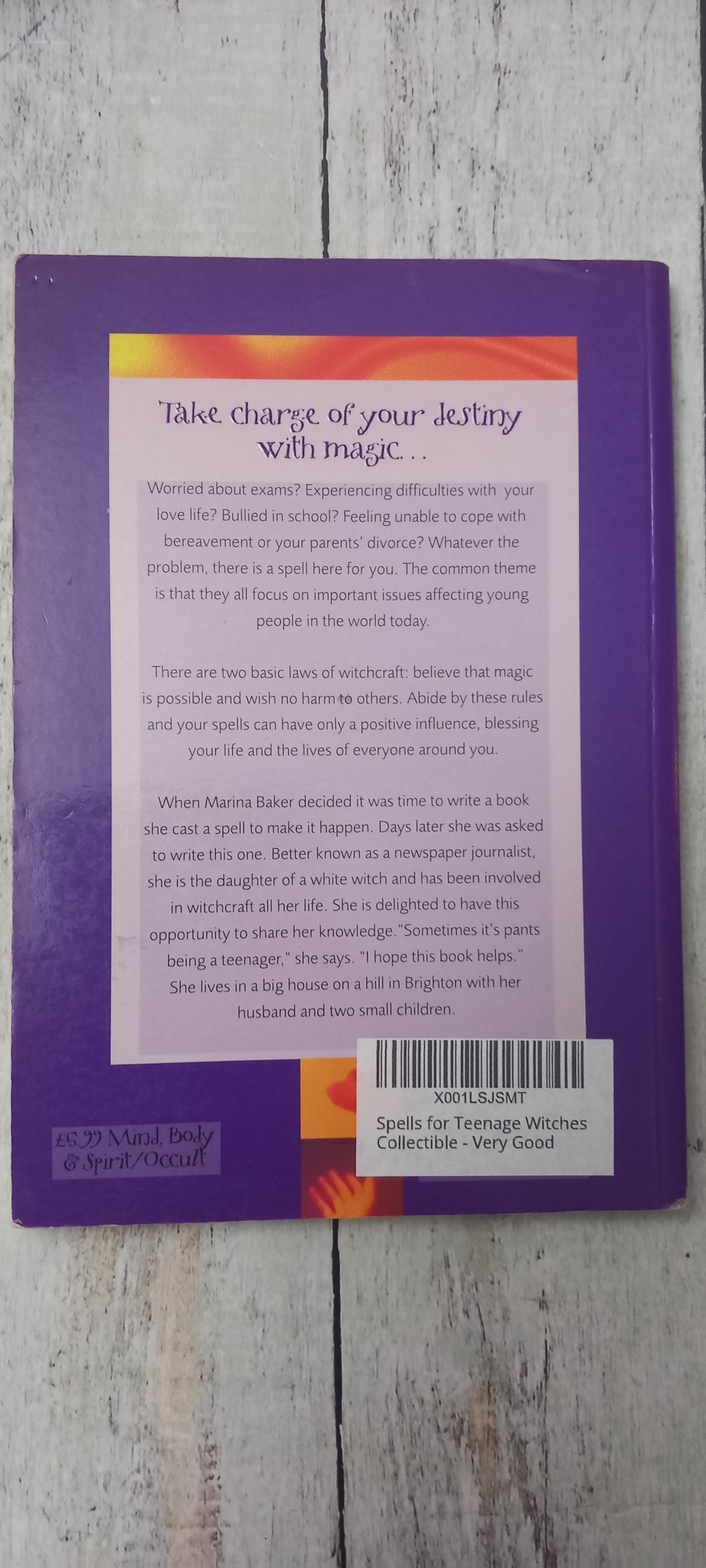 The back cover of a purple book titled 'Take Charge of Your Life! With Bridge.