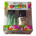 BYS Nail Polish Varnish Graffiti Duo Gift Set Tag It Gold Activator Nails Enamel
