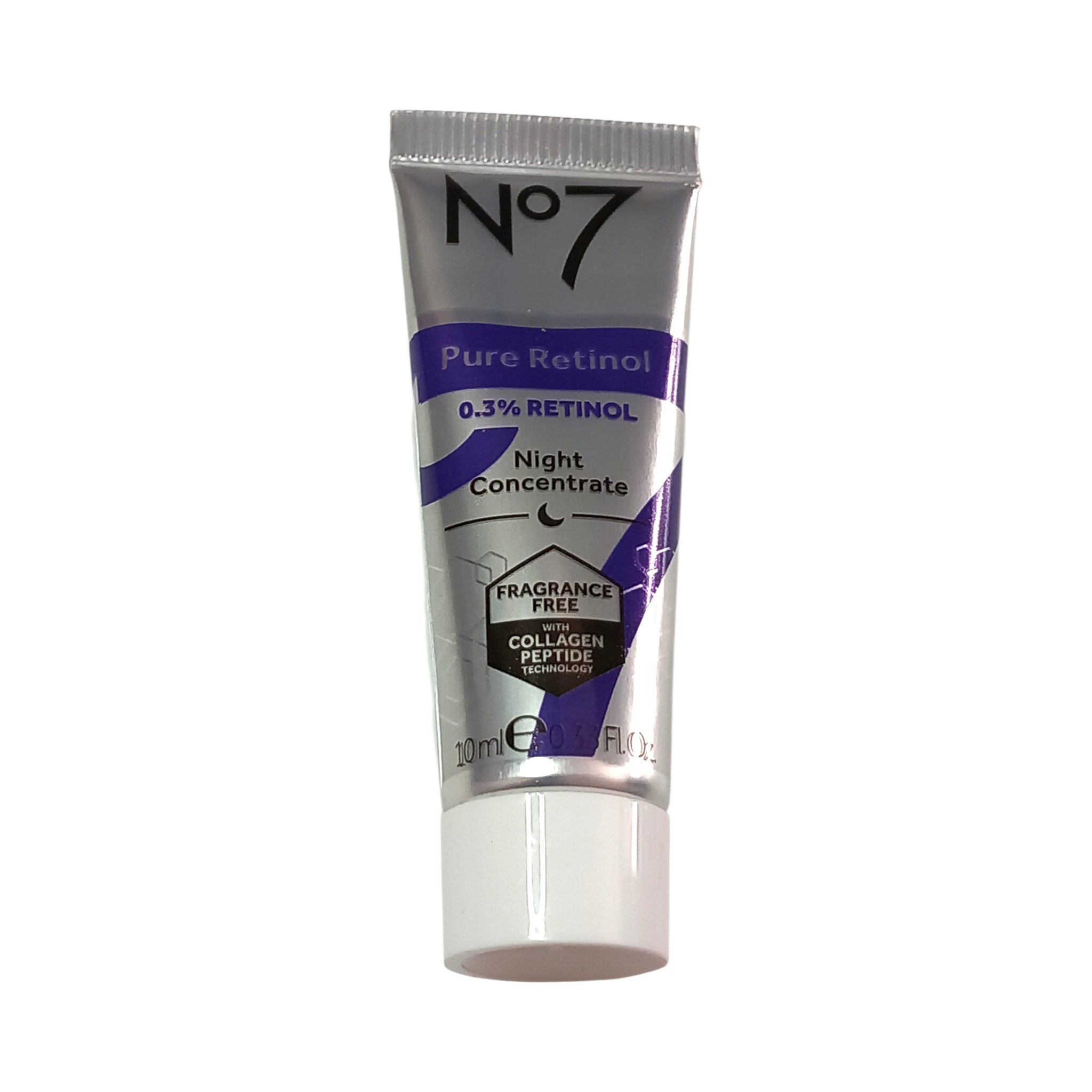 Boots No7 Mini Pure Retinol 0.3% Retinol Night Concentrate - 10ml - Travel Size Skin