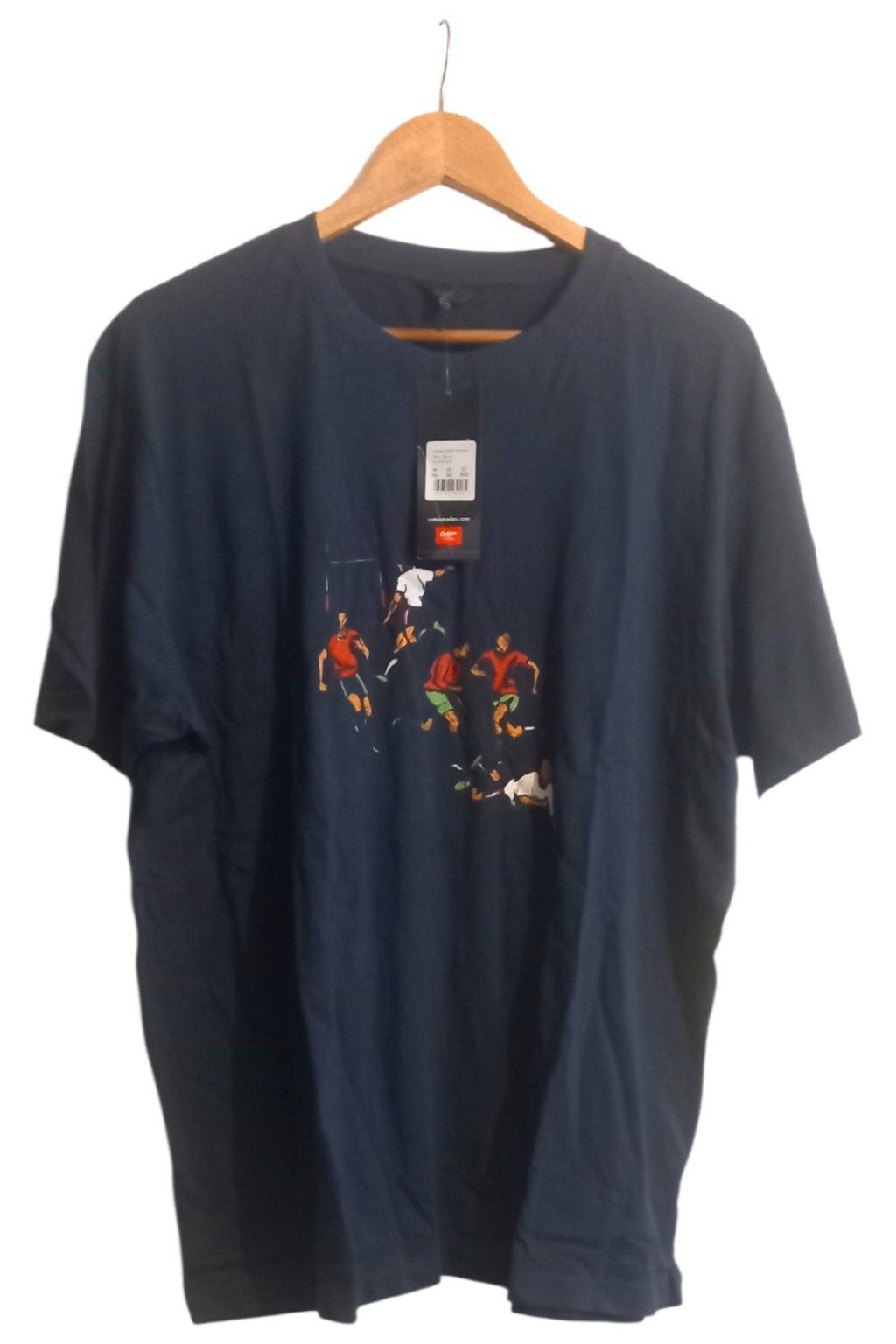 Cotton Traders Wanderer T-Shirt 2XL Men Blue Colour Sport Rugby Top Printed Man