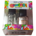 BYS Nail Polish Varnish Graffiti Duo Gift Set Stick It To The Man Activator Mani