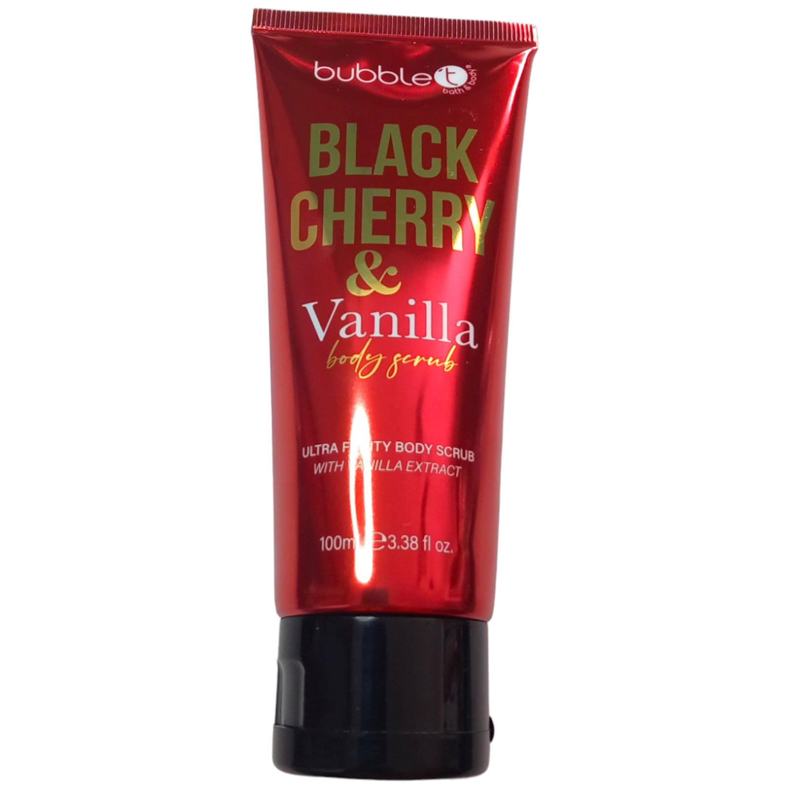 Bubblet Black Cherry & Vanilla Body Scrub 100ml Ultra Fruity Skin Care Exfoliate