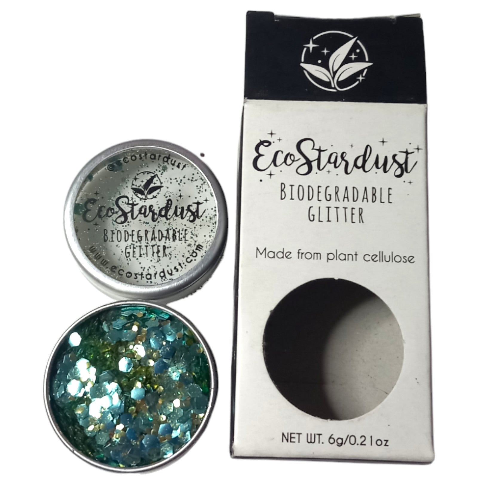 Body Glitter Eco Stardust Turquoise Treasure 6g Friendly Vegan Cosmetic Dust