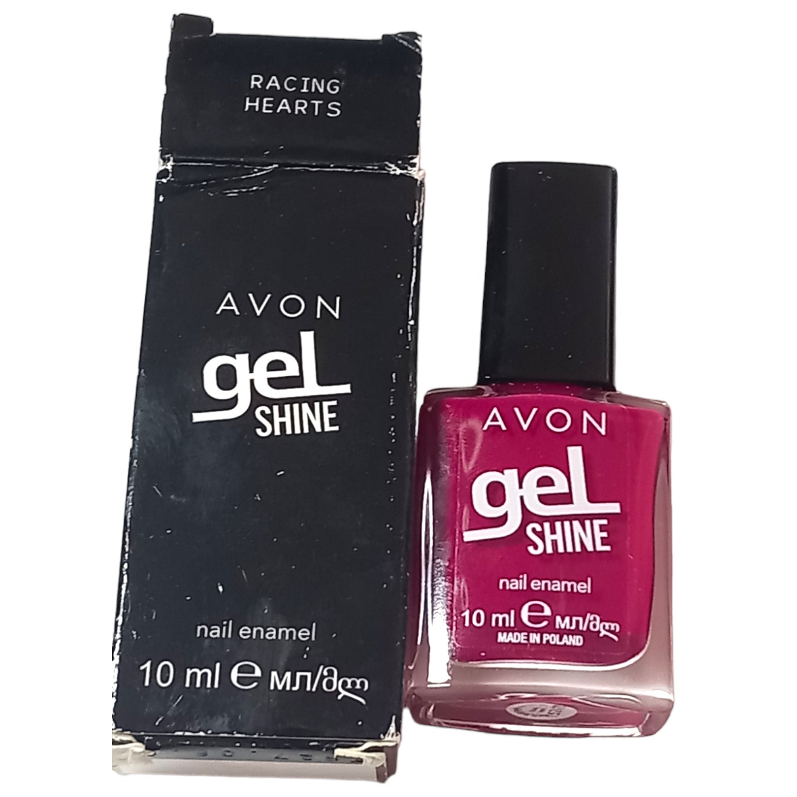 Avon Nail Polish Varnish 10ml Racing Hearts Purple Gel Shine Enamel Colour Tip
