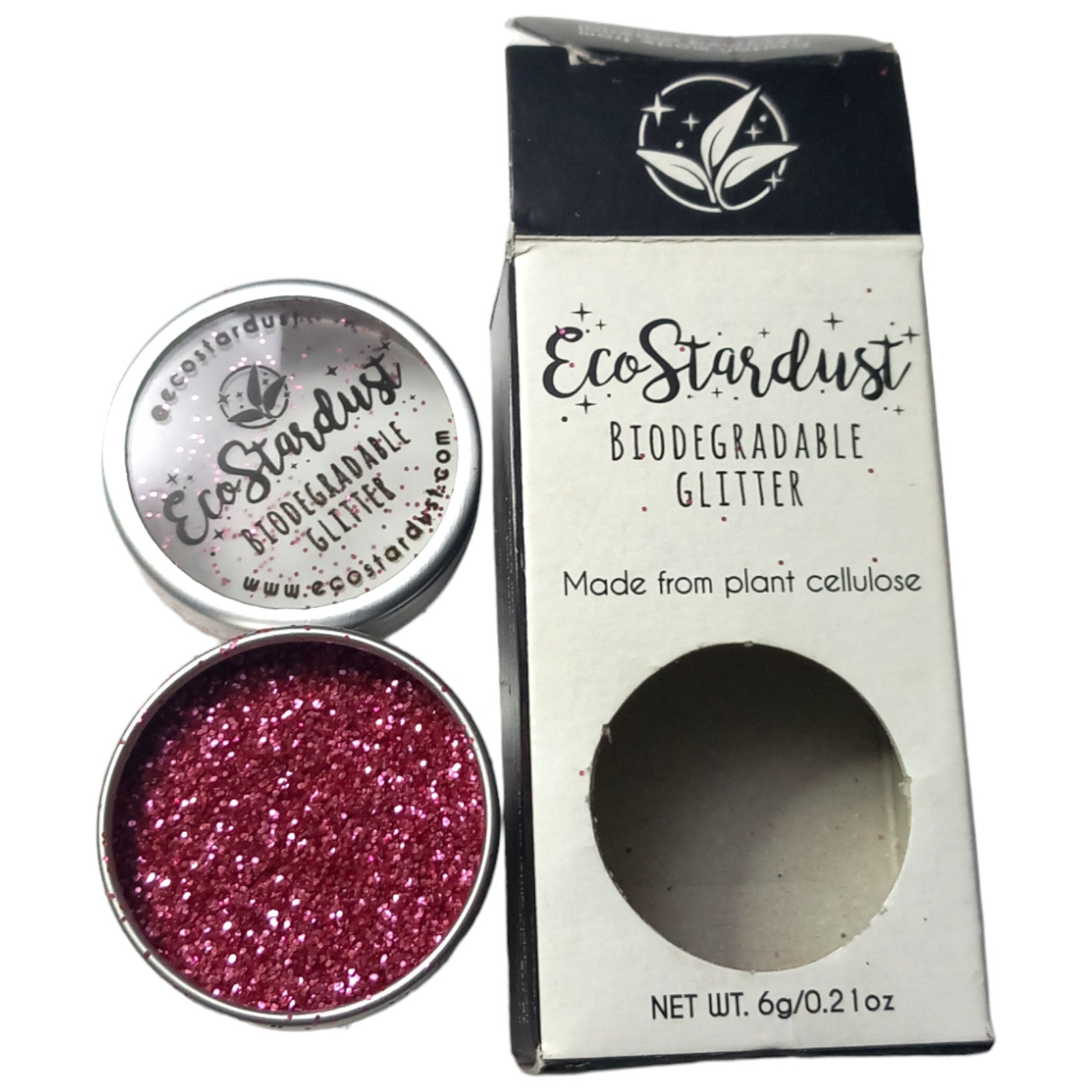 Body Glitter Eco Stardust Chunky Champagne 6g Pink Friendly Vegan Cosmetic
