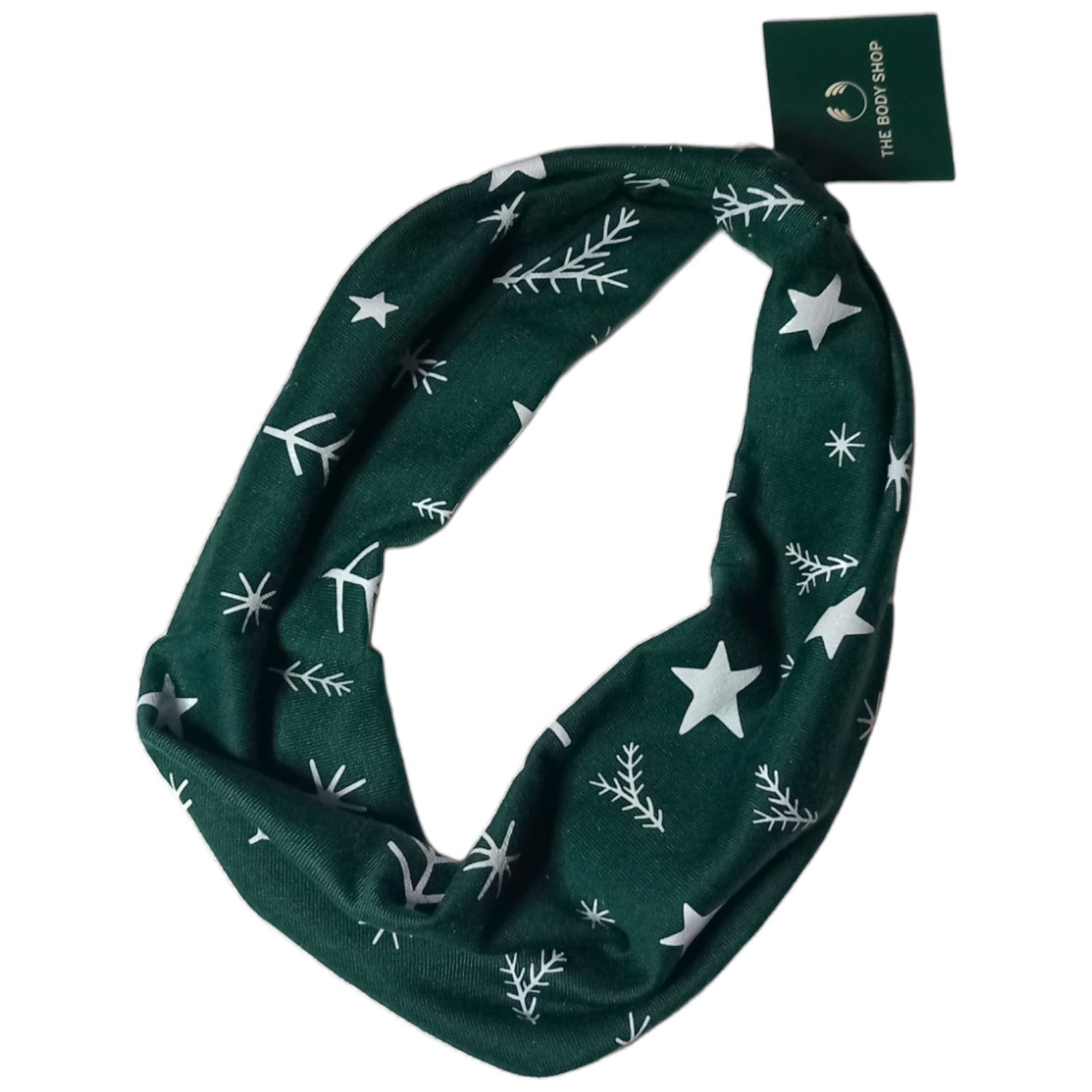 Body Shop Green Headband x1 Angels Garlands Hair Styling Stars Christmas Festive