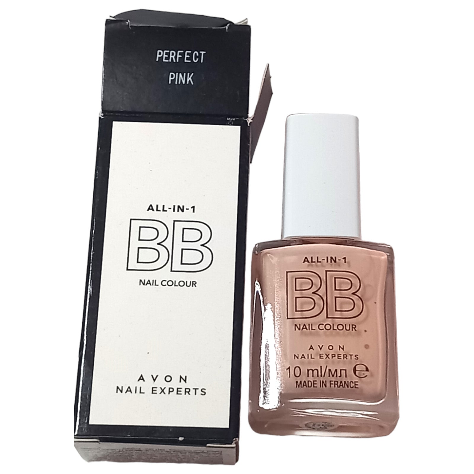 Avon Nail Polish Varnish 10ml Perfect Pink All-In-1 BB Colour Experts Shine