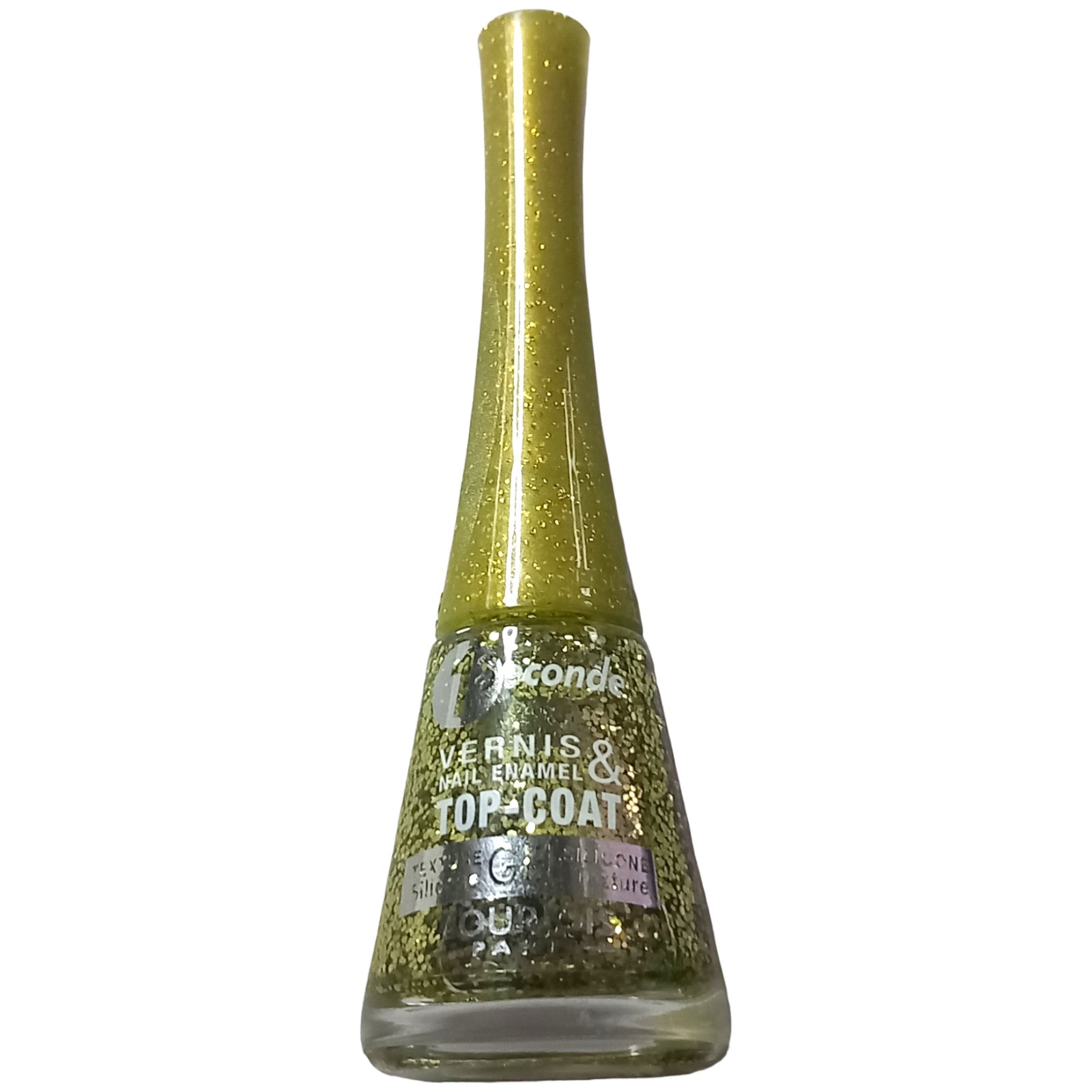 Bourjois Nail Polish Varnish 9ml 33 Enchanting Potion Glitter Top Coat Gel Gold