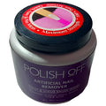 Polish Off Artificial Nail Remover 1x177ml Twist Scrub Brush Insert Nails Shine