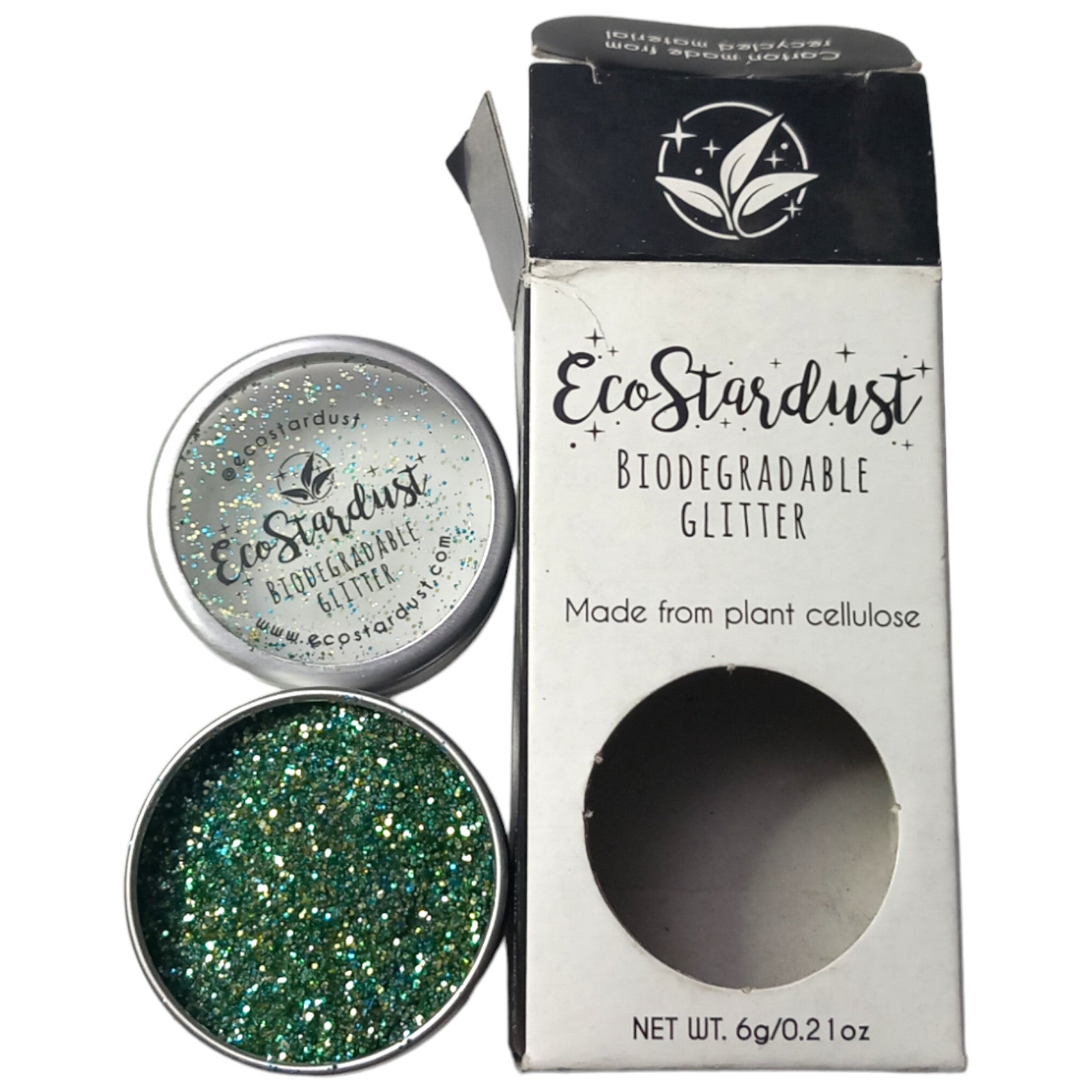 Body Glitter Eco Stardust Sea Foam 6g Green Friendly Vegan Cosmetic Soft