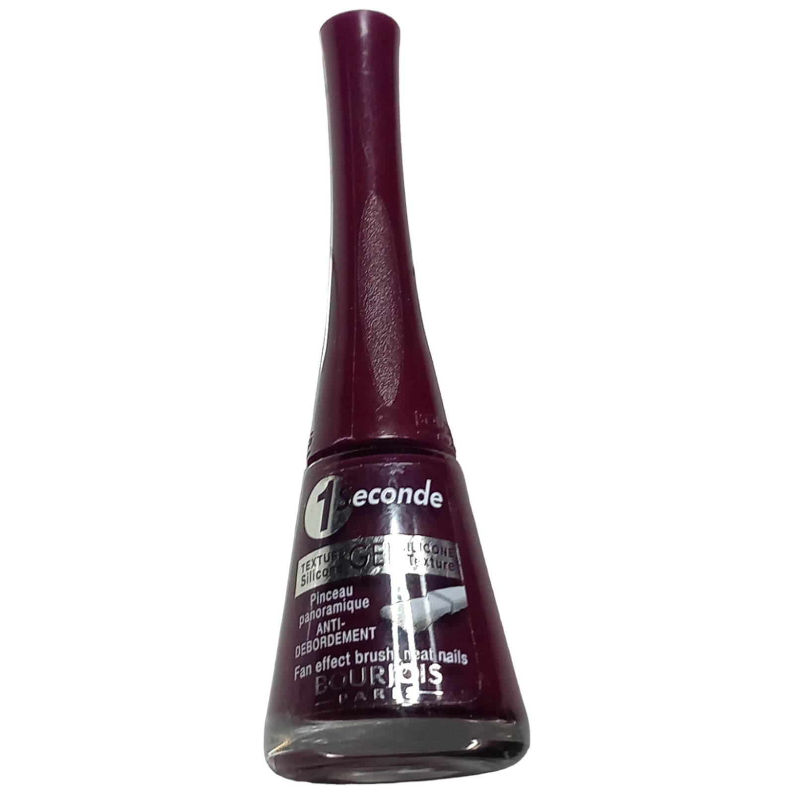 Bourjois Nail Polish Varnish 9ml 12 Rouge Obscur Texture Purple 1Sec Gel Nails