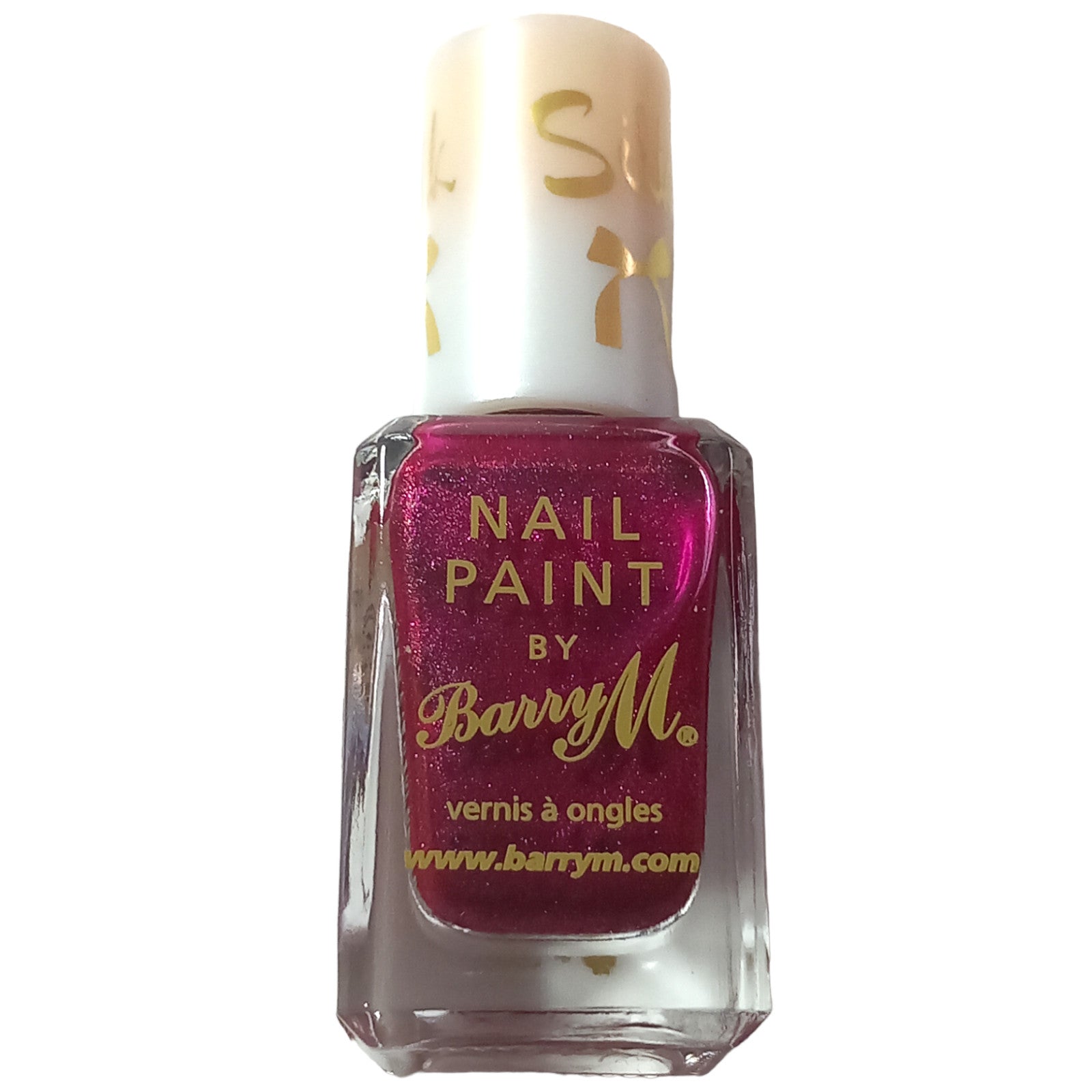 Barry M Nail Polish 10ml Poppy Silk Paint Colour Purple Varnish Shine Nails