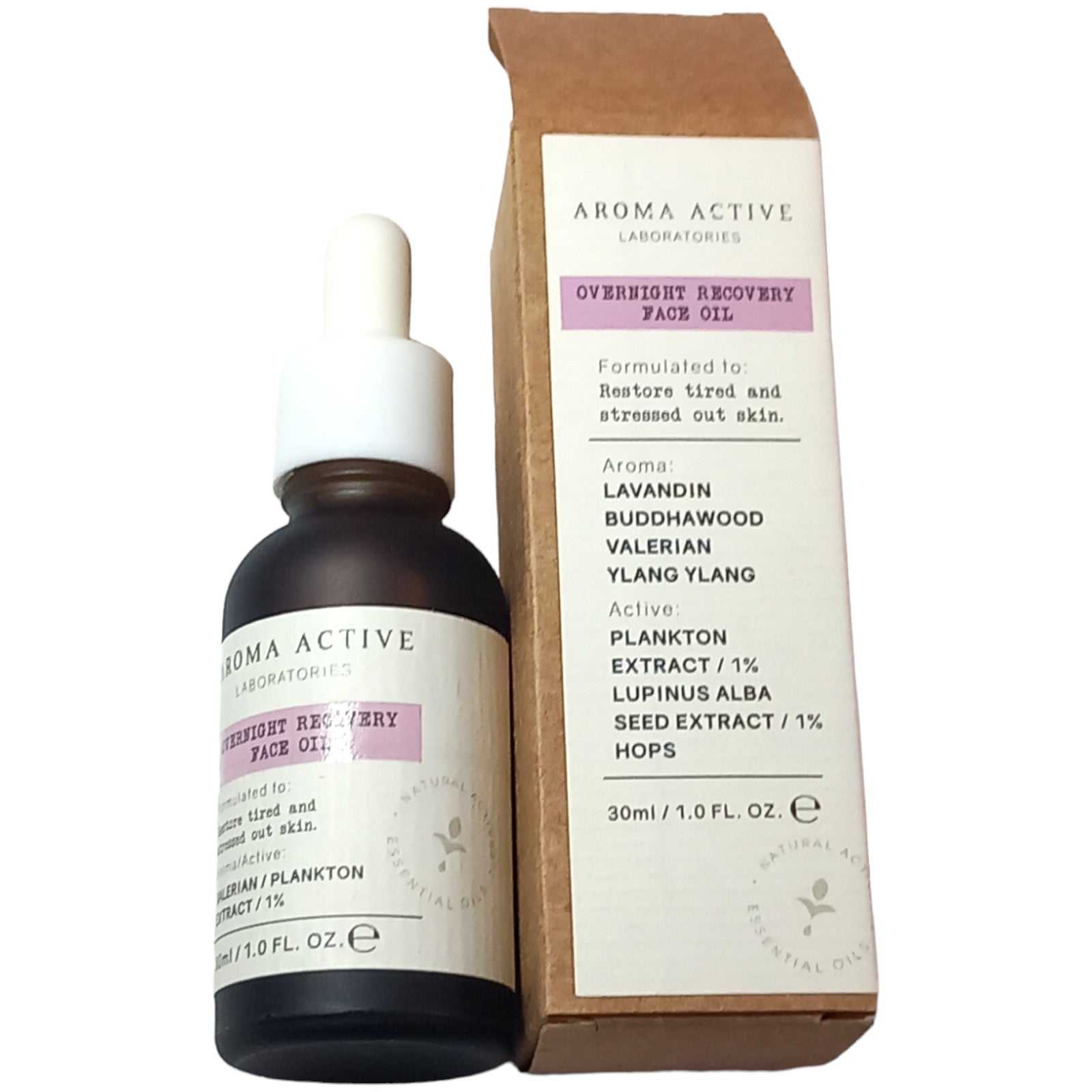 Aroma Active Overnight Recovery Face Oil 30ml Tired Stressed Out Skin Restore