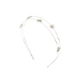 Boots Starburst Headband x1 Decorative Silver Hair Accessory Metal Sparkle Shine