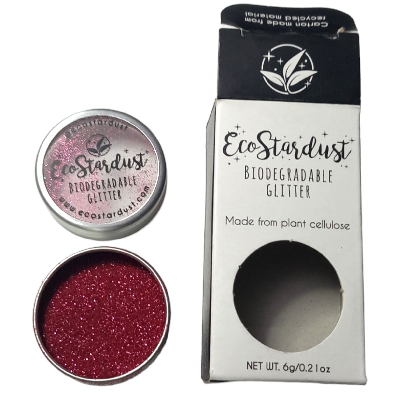 Body Glitter Eco Stardust Cupid 6g Friendly Vegan Cosmetic Red Biodegradable