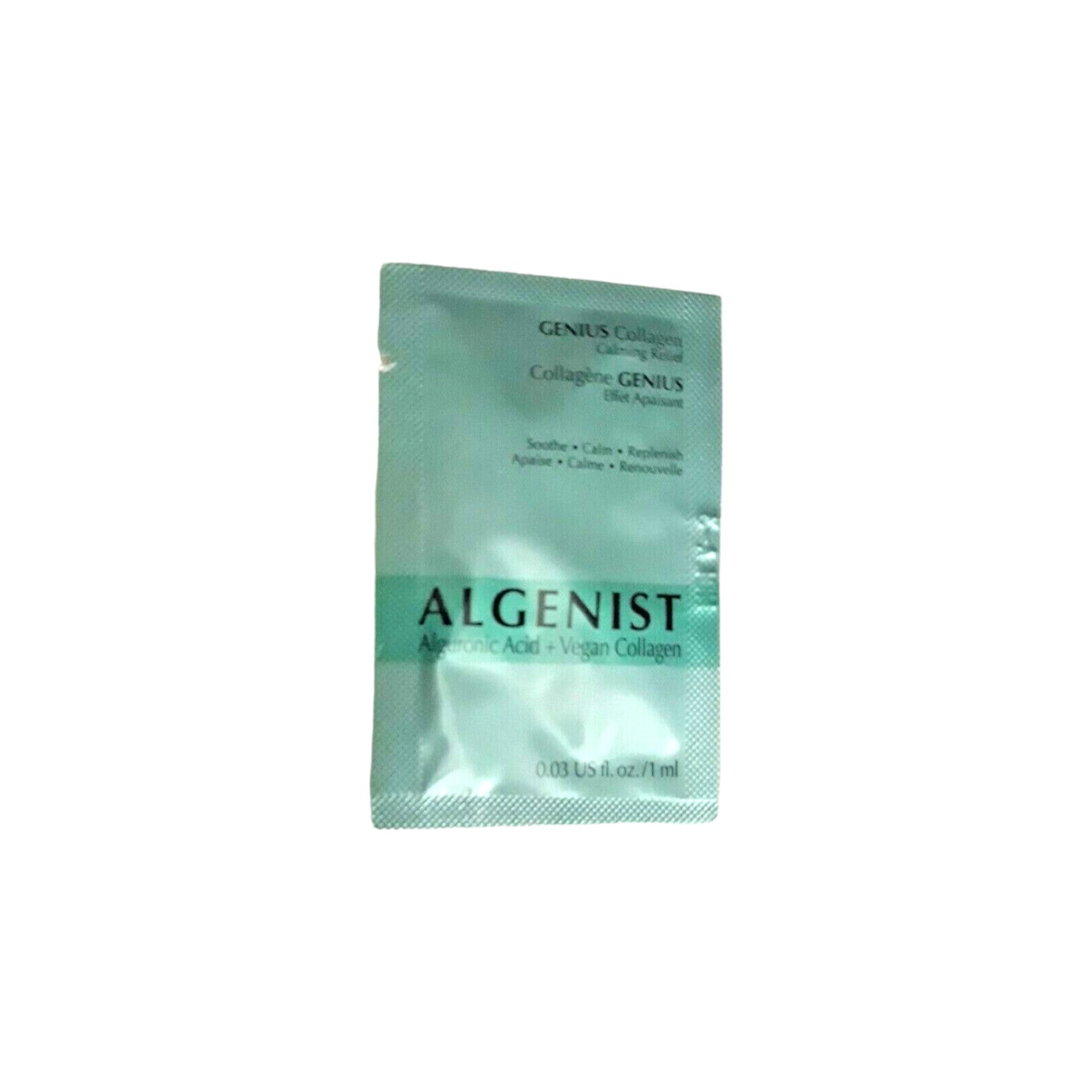 Algenist Alguronic Acid Vegan Collagen Sample Sachet 1ml Genius Calming Face