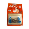 Addis Hair Pins Blue 1x Pack of 15 Roller Styling Care Tips 6cm Fastener Metal