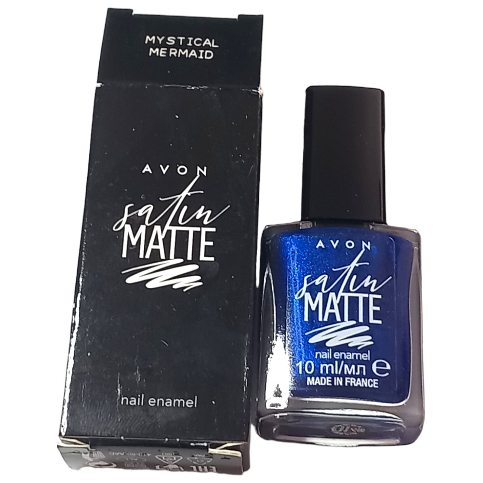 Avon Nail Polish Varnish 10ml Mystical Mermaid Blue Satin Matte Enamel Colour