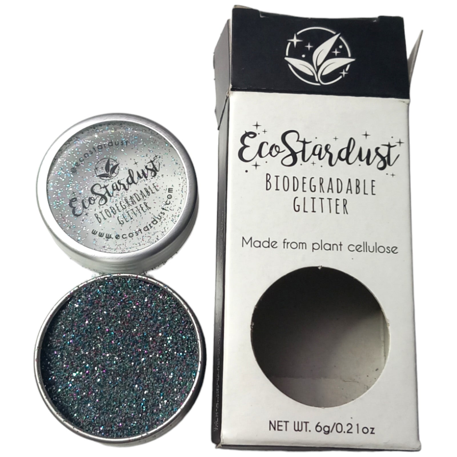 Body Glitter Eco Stardust Pluto 6g Silver Blue Mix Friendly Vegan Cosmetic Tip