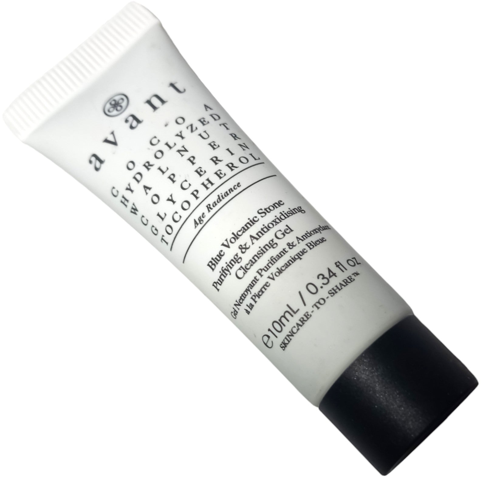 Avant Blue Volcanic Stone Cleansing Gel 10ml Travel Purifying Anti-oxidising