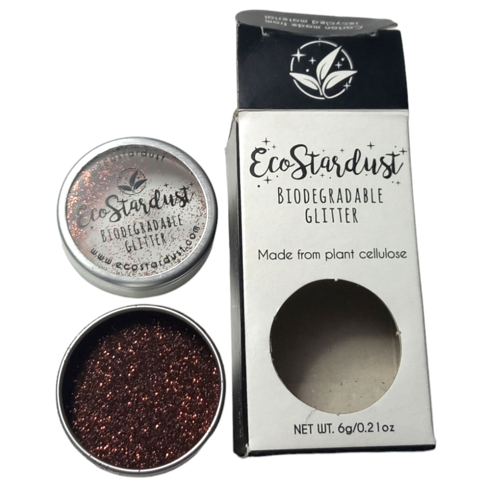 Body Glitter Eco Stardust Coffee Mocha 6g Brown Friendly Vegan Cosmetic Dust