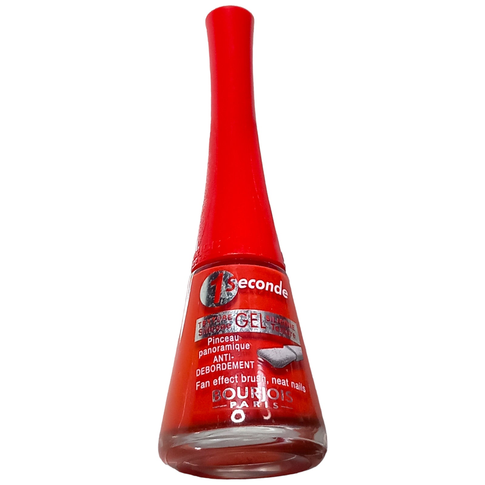 Bourjois Nail Polish Varnish 9ml 10 Rouge Poppy Texture 1 Seconde Red Gel Mani