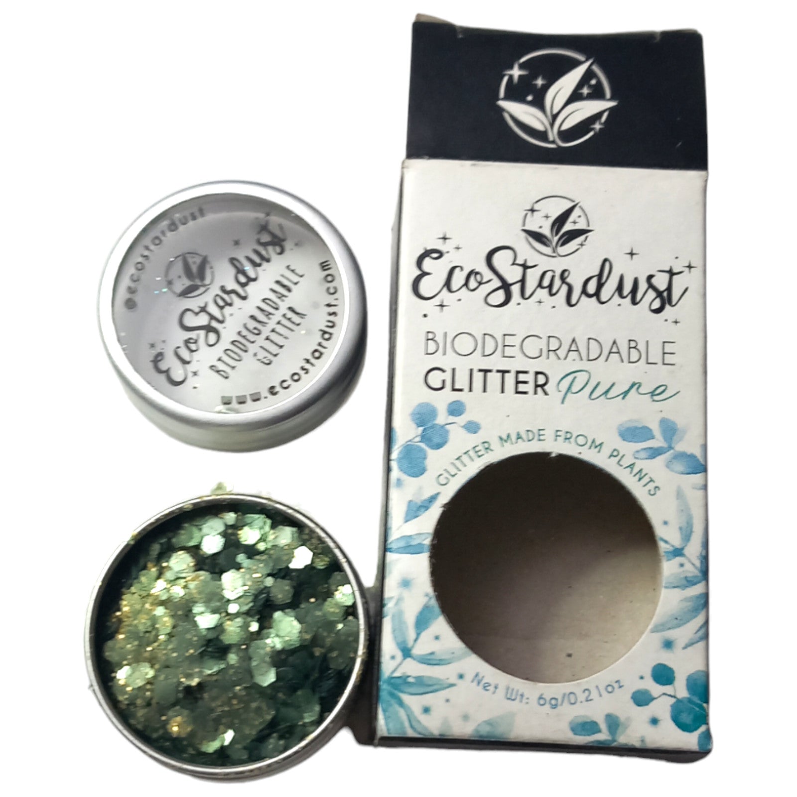 Body Glitter Eco Stardust Golden Olive 6g Friendly Vegan Cosmetic Gold Green