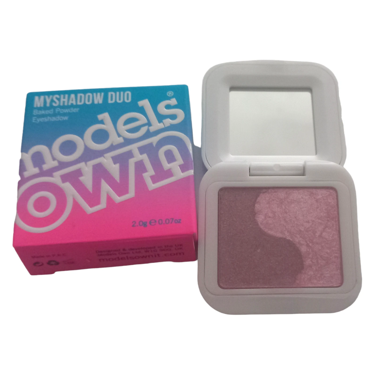 Models Own MyShadow Baked Marble Eyeshadow - 05 Bakewell Tart - Pink- 1.9g