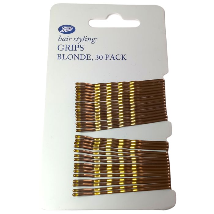 Boots Blonde Hair Grips 30pcs Styling Slide Strong Hold Care Fringe Colour