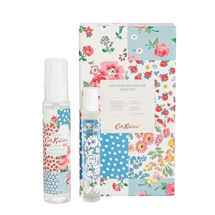 Cath Kidston Sleep Set Travel Mini Pillow Mist Calming Gel Cottage Patchwork Kit