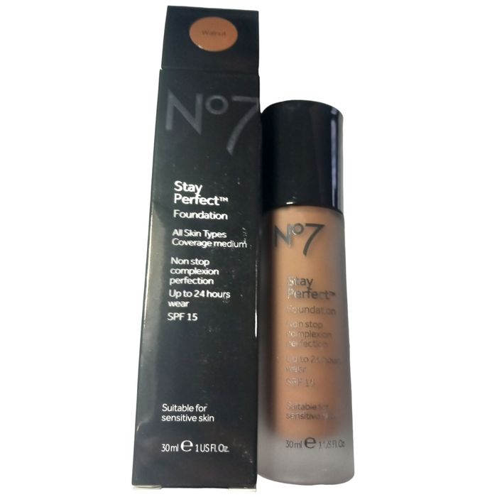 Boots No7 Stay Perfect Foundation 25 Walnut