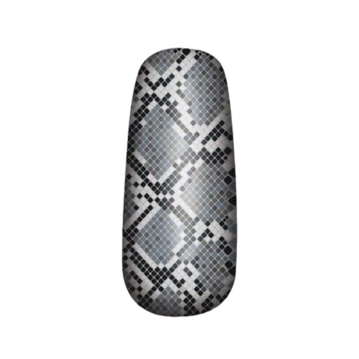 OPI Pure Lacquer Apps RattleSnake Black Grey AP100 Nail Wraps